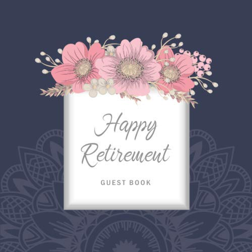 Happy Retirement Guest Book Well Wishes Book Retirement Message Book