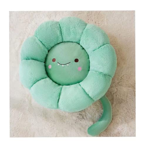 SSDHUA Cat Nest Flower Shape Cat Sofa Bed Cute and Comfortable Pet Cat House Thickened Non-Slip Soft Pet Bed Suitable for Small Cats and Dogs (M,Green)