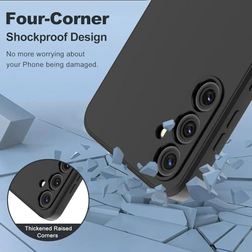 Image of Back Cover for Samsung Galaxy S23 FE 5G | Full Camera Protection | Premium Liquid Silicon Case | Flexible Bumper Case for Samsung Galaxy S23 FE 5G (Black)