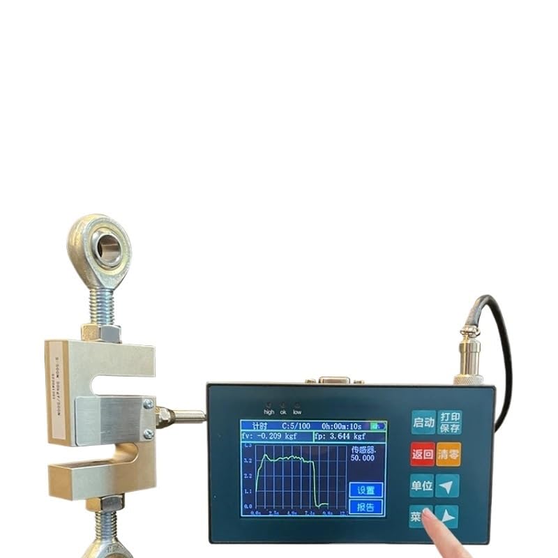 Dynamometer, Serie Di Misuratori Di Push-pull Con Display Digitale Ad Alta Precisione, Tensione Multifunzionale Touch Screen Da 0-50 KN/5 Tonnellate(S-50N 5kg)