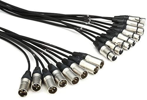 JUMPERZ J8CHXM-XF-20 8-channel XLR Male to XLR Female Snake - 20 foot