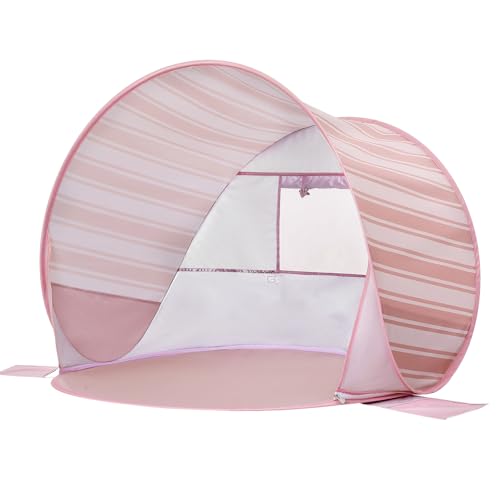 Tente de plage pop-up pour bébé : protection UV Apojungle Tente légère pour garçons et filles - Protection solaire contre le vent - Tente solaire pour...
