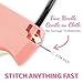 Stitch Gun for Clothes - Handheld Tagging Gun for Clothing Stitchy Quick Clothing Fixer - Includes 6 Needle, 1000 Black Fasteners & 1000 White Fasteners (Pink)