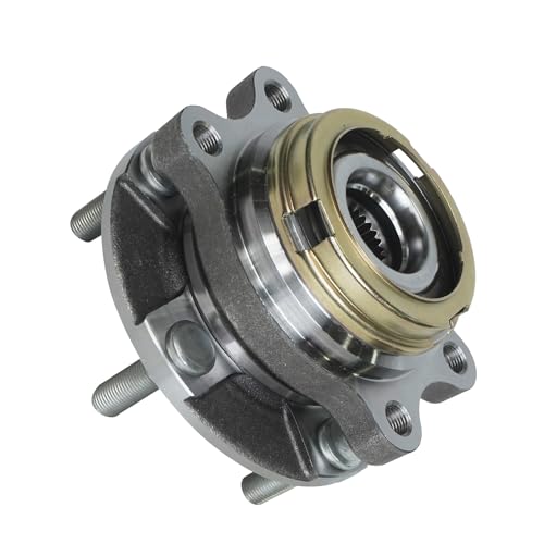 Image of Detroit Axle - Front Wheel Bearing Hubs for 03-07 Nissan Murano, 04-09 Quest, 2 Wheel Bearing & Hubs 2003 2004 2005 2006 2007 2008 2009 Replacement