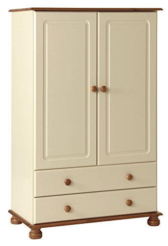 Furniture To go Copenhagen 2 Puertas 2 cajones Combi Albornoz, 138 x 89 x 48 cm, Color Crema y Pino