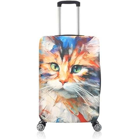HOSTK Luggage Cover, Approved Travel Accessories Baggage Covers, Elastic Washable Stretch Suitcase Protector for 29-32 Inch Luggage(XL) Cover
