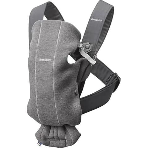 BabyBjörn Baby Carrier Mini, Dark Grey 3D Jersey Cover