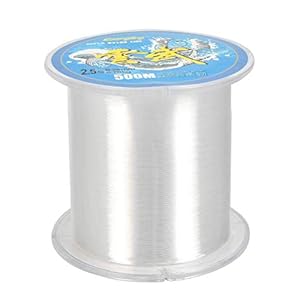 QLOUNI 500 Meter Nylon Vislijn, Sicai Monofilament Clear Nylon Vislijn ongeveer 0.26mm in diameter Nylon Draad Vislijn Clear