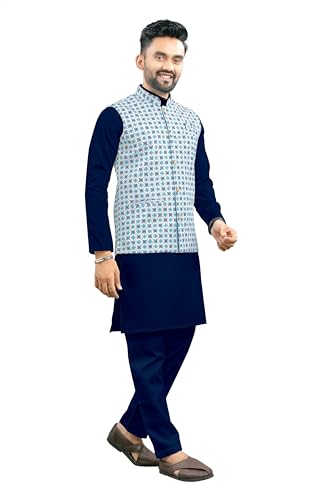 Image of Trustous Traditional Men's Kurta Koti Set (3 PCS SET)