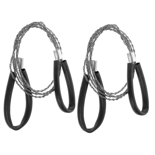 COOLHIYA Portable Pocket Chainsaw Emergency Wire Saws Hand Saw for Gear Metal Chainsaw