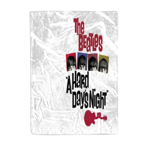 CHEWYZ Couverture Polaire The Beatles en Flanelle pour Enfants et Adultes,en Microfibre Moelleuse,Douce,Chaude et légère,imprimée en 3D,Couvre-lit pour lit,canapé,Chaise,Bureau (150x200cm) - Les Beatles, Paul McCartney, John Lennon, RIngo Starr, George Harrison CHEWYZ Couverture Polaire The Beatles en Flanelle pour Enfants et Adultes,en Microfibre Moelleuse,Douce,Chaude et légère,imprimée en 3D,Couvre-lit pour lit,canapé,Chaise,Bureau (150x200cm) – Image 3