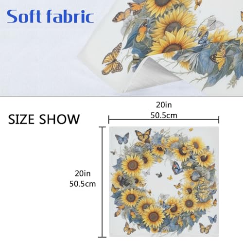 Servilletas de tela multicolor pack 6 20x20 pulg miniatura 6