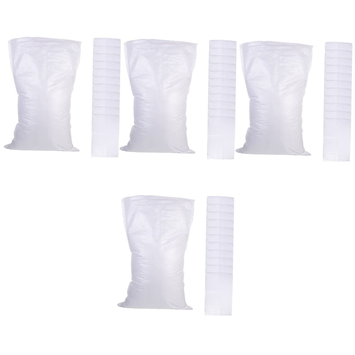 Hemobllo 64 Pcs Flood Control Sandbags Bags of Sand Woven Flood Bags Flood Sand Bags Sandbags for Flooding Play Sand 50lb Bag Anti-flood Sandbags Outdoor Weight Bag White Pp Sack Large