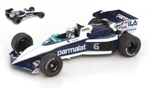 Coche Brabham BT52B Escala 1:18 Blanco Azul