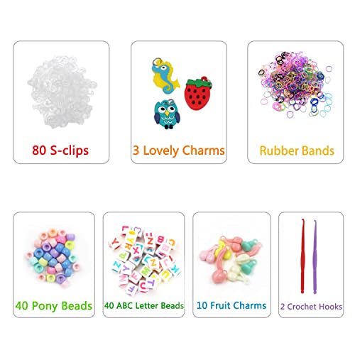 image for WIVOWI LOOM 2500+ Loom Bands in 32 Variety Colors, Loom Bracelet Refil