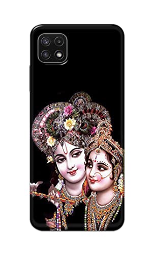 Image of PRINTFIDAA� Printed Hard Back Cover Case for Samsung Galaxy A22 5G | A22s 5G | Samsung F42 5G Back Cover (Radha Krishna) -2808
