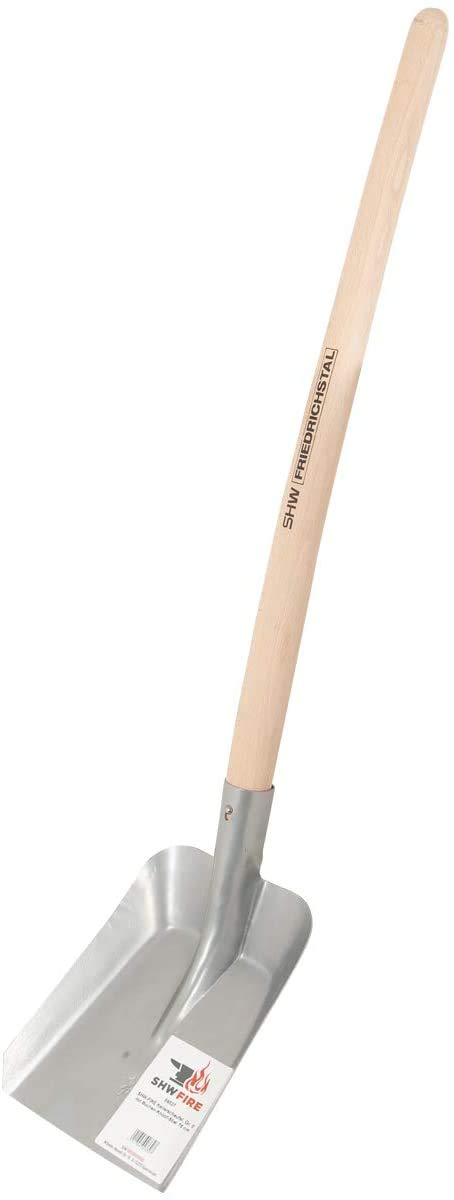 Schaufel für Keller und Randbereiche - aus robustem Stahlblech - Holzstiel 70cm - universell einsetzbar von SHW-FIRE