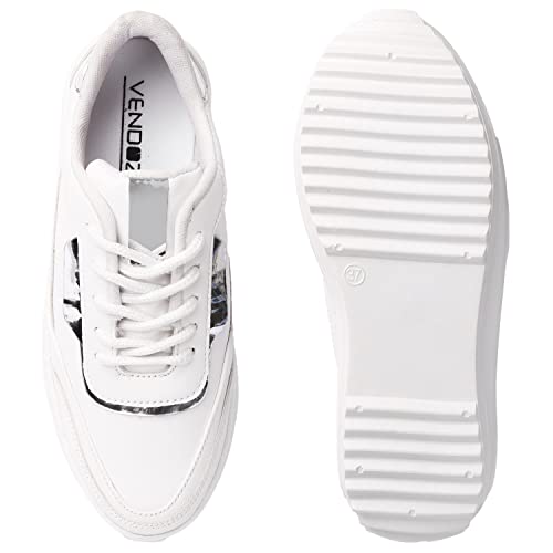 Image of Vendoz Women Casual Blue Shoes