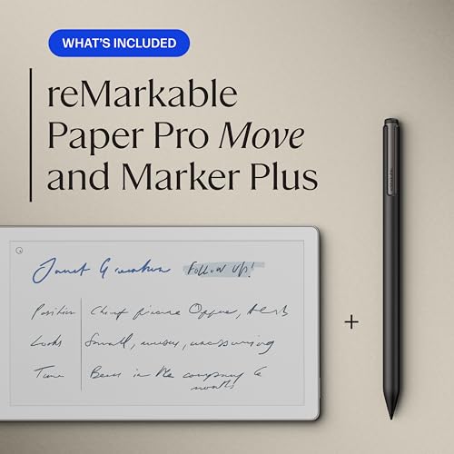 Image of Remarkable Paper Pro Move | Ultraportable Color 7.3 inch Paper Tablet with Marker Plus | The Digital Pocket Notebook for Productivity on The Go