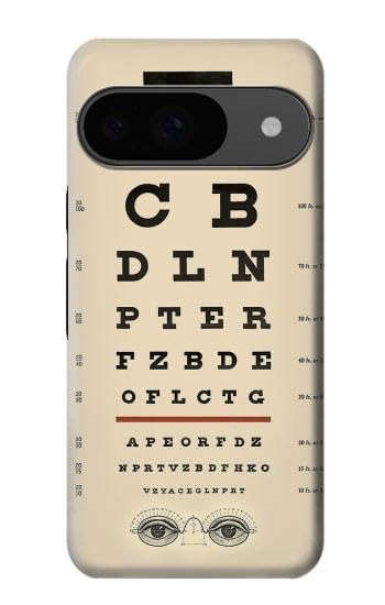 R2502 Eye Exam Chart Decorative Decoupage Poster Case Cover for Google Pixel 9