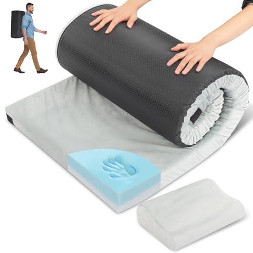 Outvita 7,6 cm Memory-Schaum Campingmatte mit Kissen