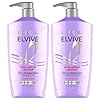 L’Oreal Paris Elvive Hyaluron Plump Shampoo and Conditioner Set for Dehydrated, Dry Hair with Hyaluronic Acid Care Complex, 1 Kit (2 Products)