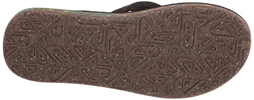 Quiksilver Men's Carver Suede Recycled 3 Point Flip Flop Athletic Sandal4