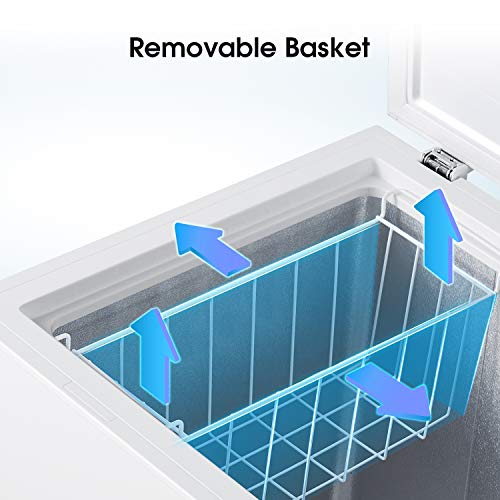 هايسنس فريزر أفقي سعة 550 لتر بباب واحد ولون أبيض موديل FC55DD4SAA - كفالة لمدة عام واحد على المنتج و5 سنوات على الضاغط.
