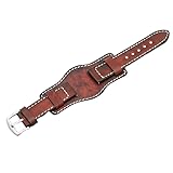 SAVOIR-FAIRE EXCEPTIONNEL : Méticuleusement cousu et fini avec une boucle ardillon en argent poli, ce bracelet de montre est conçu pour une durabilité à toute épreuve et des performances fiables, alliant élégance et résistance.