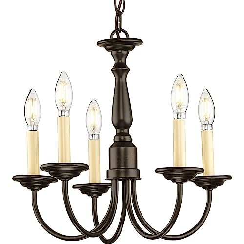 Progress-Lighting-P4009-20-Five-Light-Chandeliers-17-12-Inch-Diameter-x-15-Inch-Height-Bronze Progress Lighting P4009 20 Five Light Chandeliers 17 12 Inch Diameter x 15 Inch Height Bronze