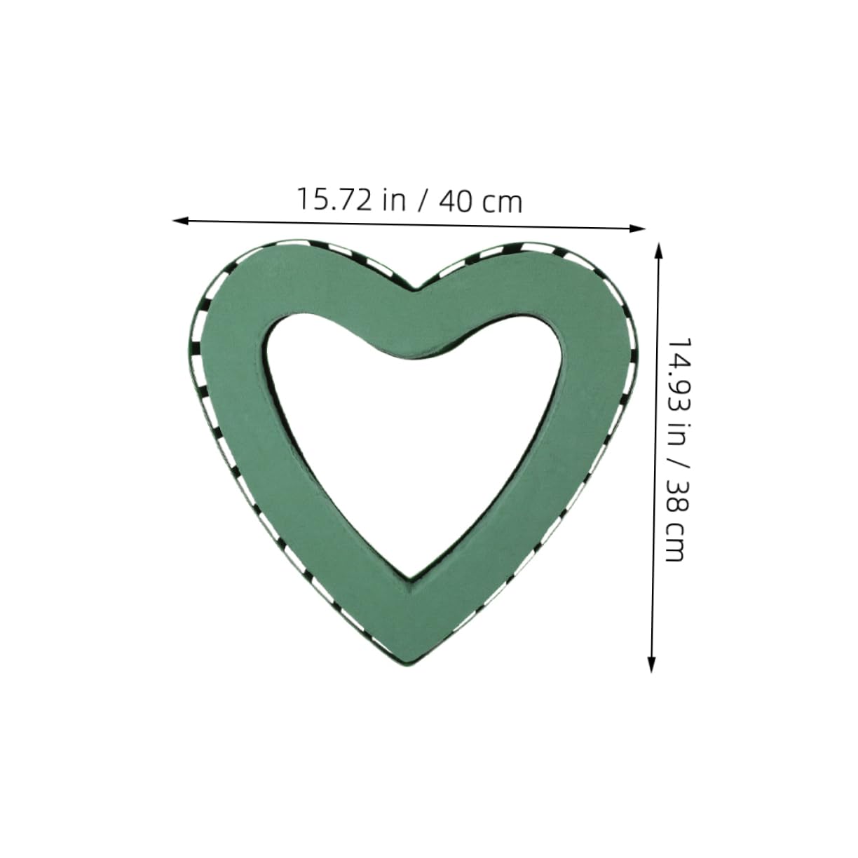 Housoutil Plastic Heart Flower Stand Suction Cup Flower Holder for Bridal Decor DIY Floral Display