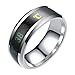 Produktbild Paar Ring Herren Damen Partnerringe Smart Temperaturanzeige Ring Mehrfarbig Perfekt für Party Hochzeit Verlobung Hobby Bandringe