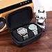 Besforu Watch Travel Case for Men and Women Portable Single Watch Storage box and Organizer for Wristwatches and Smart Watches (Black（2 slot）)