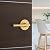 Kwikset Halifax Interior Passage Door Handle, Lever for Closet and Hallway Doors, Reversible Non-Locking Handle Lever, Satin Brass, with Microban Protection
