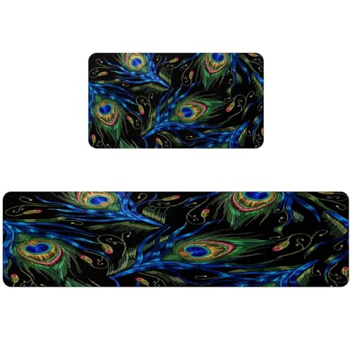 Alfombrillas de cocina antideslizantes VAPOKF para evitar resbalones y salpicaduras 2