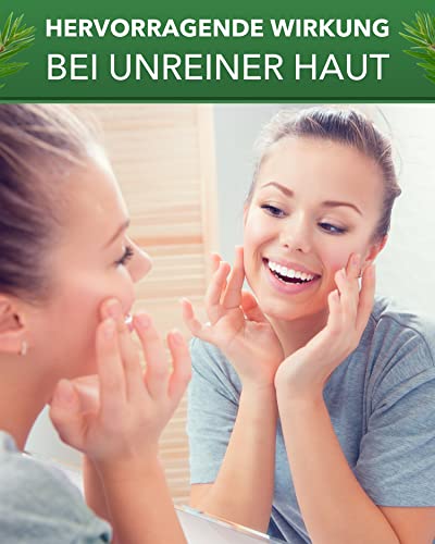 Dr. Ehrlichs Gesundkatalog Akne Salbe mit Teebaumöl - naturreine Anti-Pickel-Creme - antibakterielle Gesichtscreme für unreine Haut - 50 ml