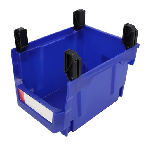 Mavaol Parts Storage Box Plastic Hangable Stackable Storage Tray for Candy Hardware Craft Supplies 276 X 213 X 178mm (Blue)