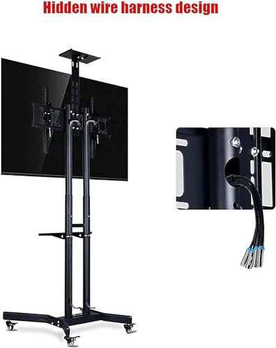 Soporte móvil para TV de 32-70 pulg con base de vidrio ajustable miniatura 2