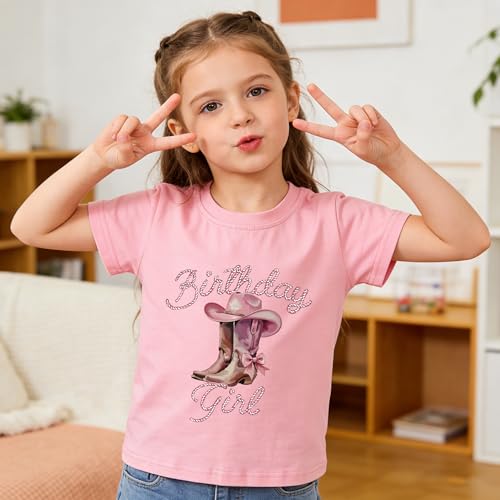 Image of Birthday Girl Shirt 2nd 3rd 4th 5th 6th 7th Girls Birthday T-Shirts Toddler Mermaid Unicorn Cotton Short Sleeve Tee Tops
