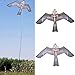 MEYENG Effaroucheur De Cerf-Cerf-Volant en Forme d'aigle Effrayant Oiseau Repoussant Cerf-Volant Volant Répulsif Cerf-Volant Épouvantail Jouet pour Jardin Extérieur Ferme Yard-140cmx85cm