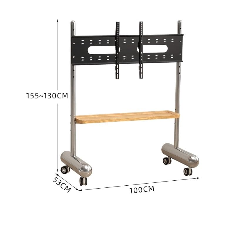 Soporte Móvil para TV con Ruedas y Ajuste de Altura miniatura 2