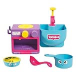 Toomies Bubble & Bake Bathtime, Bath Toddlers, Kitchen Themed Bubble Making Toy, 2 in 1 Set, Kids Water Play, Suitable for 18 M & 2, 3 & 4 Year Old Boys & Girls, Multicoloured, 21 X 28 X 15 cm