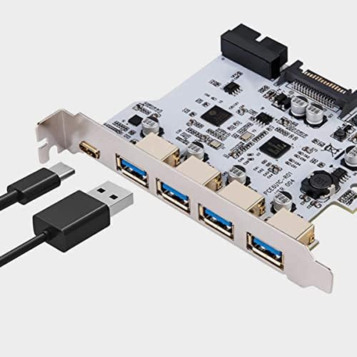 SOLUSTRE 2pcspci- e Desktop- port Usb Card Hub Internal I- e Type- E Expender. Expansion Multi- Multi- functional Adapter Usb- c Computer Type- c Functional Motherboard I- Usb-