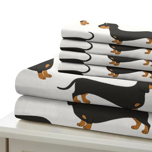 Parure de lit teckel 140x200cm en microfibre douce - 7