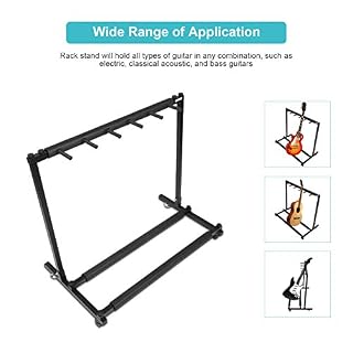 Support de Présentoir de Guitare 5 voies, Rangement Guitare Range Rack Guitare Multiple avec Couvercle en Caoutchouc et… - Les Beatles, Paul McCartney, John Lennon, RIngo Starr, George Harrison Support de Présentoir de Guitare 5 voies, Rangement Guitare Range Rack Guitare Multiple avec Couvercle en Caoutchouc et… – Image 3