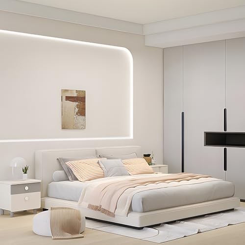Tira de luces LED blanca dimmable 33 pies con control remoto miniatura 5