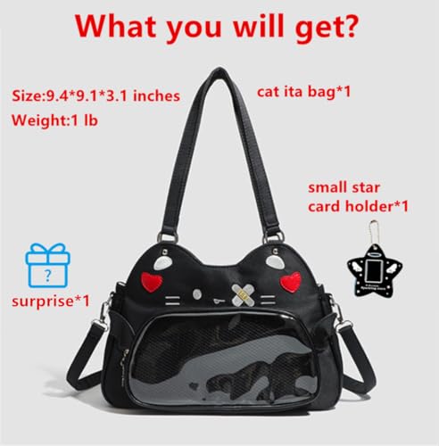 Cat Ita Bag para fan de Kpop Anime bolso bandolera miniatura 4