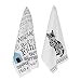 DII Cotton Christmas Holiday Decorative Dish Towels, 18x28, Dishtowel-18 x 28", Cat Prints (2), 2 Pack