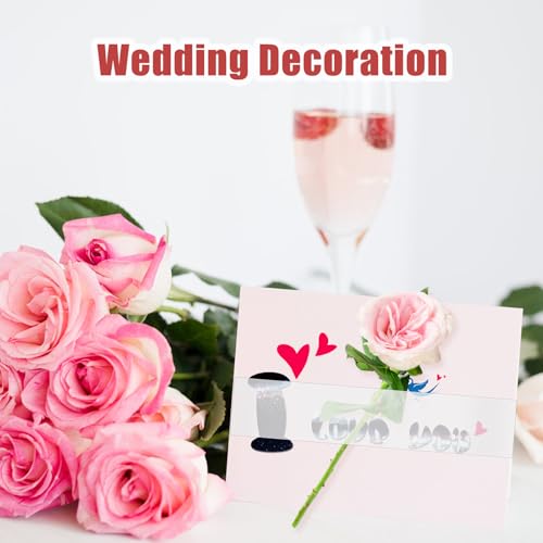 150 peças de faixa de barriga de velino para convites de 13 x 18 cm, envoltório de velino transparen