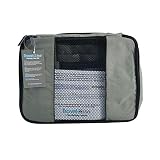 TravelWise Bagaż, srebrny, 1 mały, 2 średni, 2 duże kostki organizacyjne do pakowania bagażu, 5 szt, Srebrny, 1 Small, 2 Medium, 2 Large, Kostki organizacyjne do pakowania bagażu, 5 szt